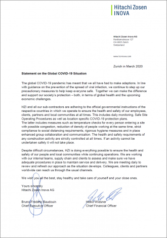 Official COVID Statement